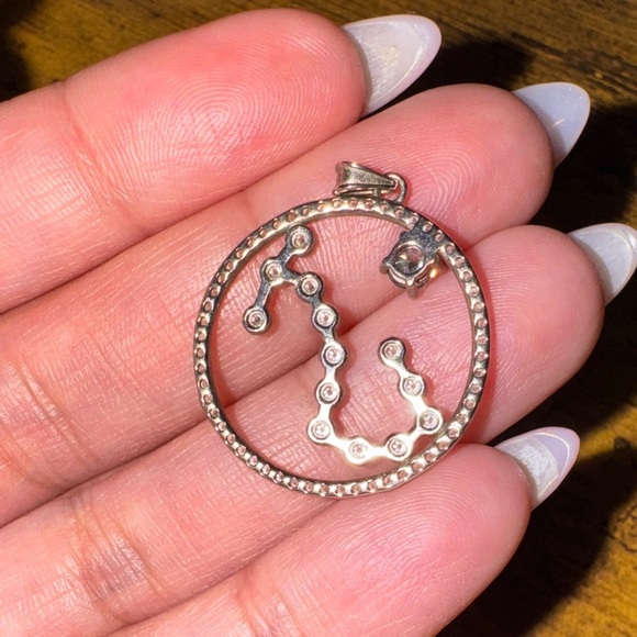 Elegant Silver Zodiac Scorpio Pendant - Picture 6 of 8